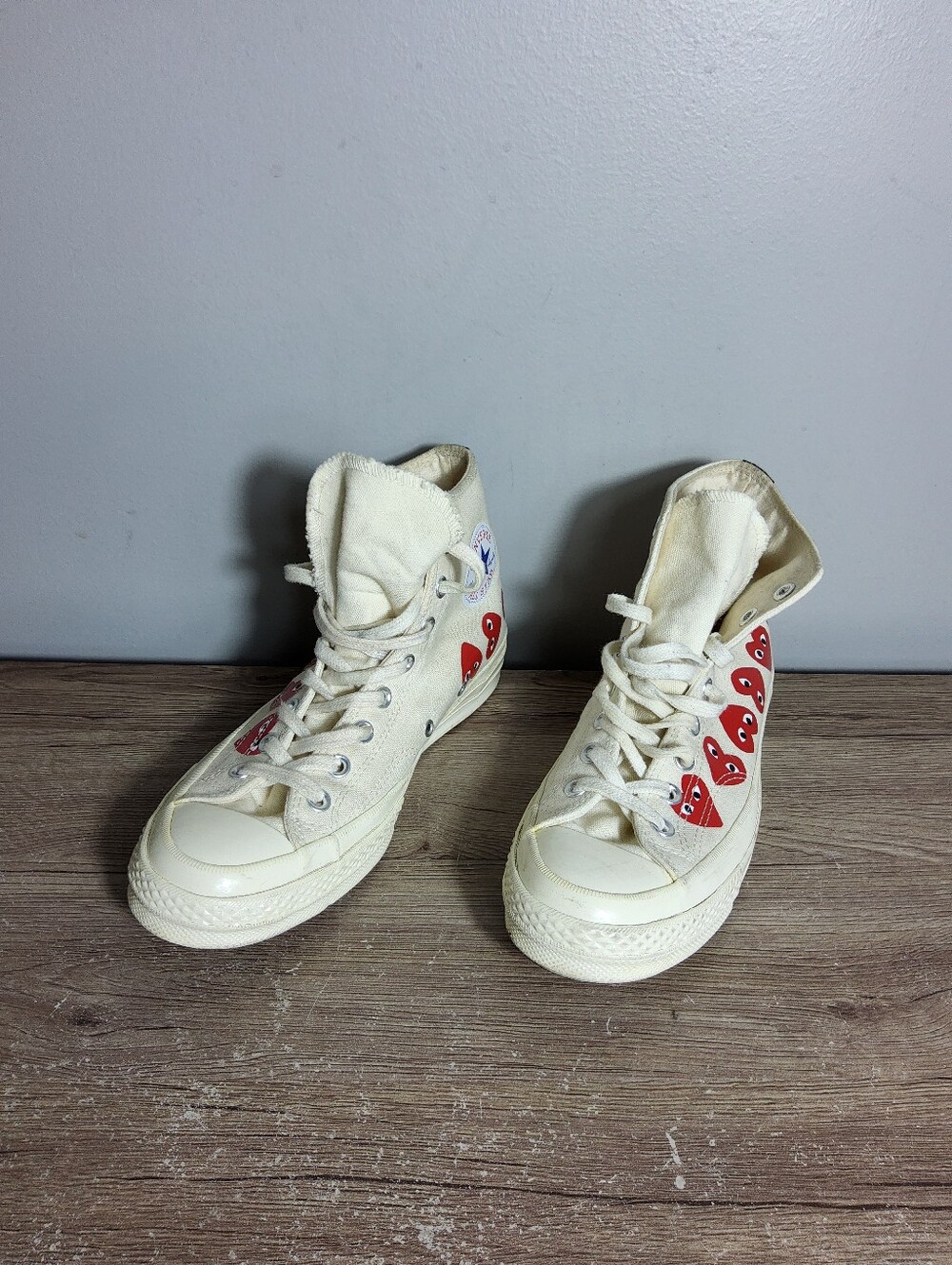 Size 7 - Comme des Garçons Play x Converse Chuck 70 Top High Multi Heart